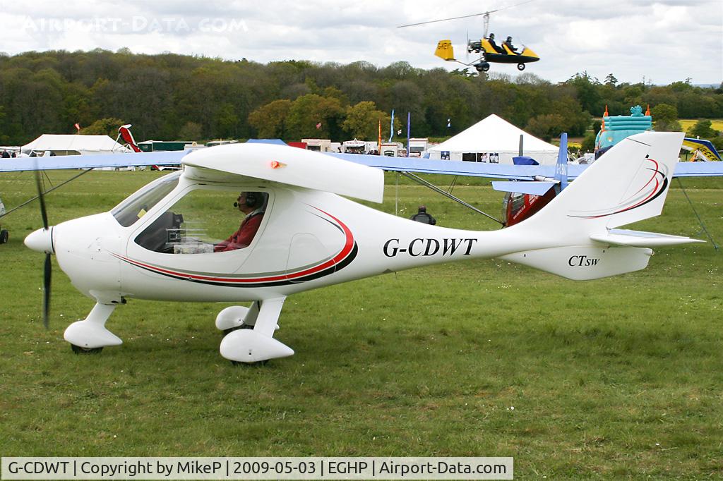 G-CDWT, 2006 Flight Design CTSW C/N 8162, Pictured during the 2009 Microlight Trade Fair.