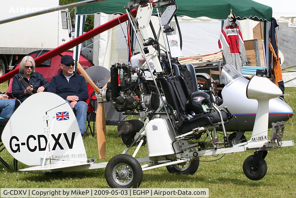 G-CDXV, 2006 Campbell Cricket Mk.6A C/N PFA G/16-1339, Pictured during the 2009 Microlight Trade Fair.