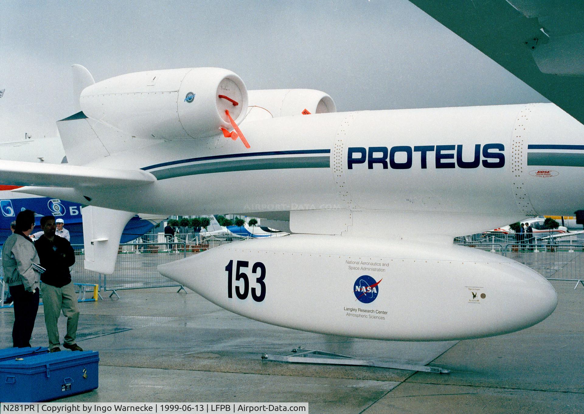 N281PR, 1998 Scaled Composites 281 C/N 001, Scaled Composites (Rutan) 281 Proteus at the Aerosalon 1999, Paris