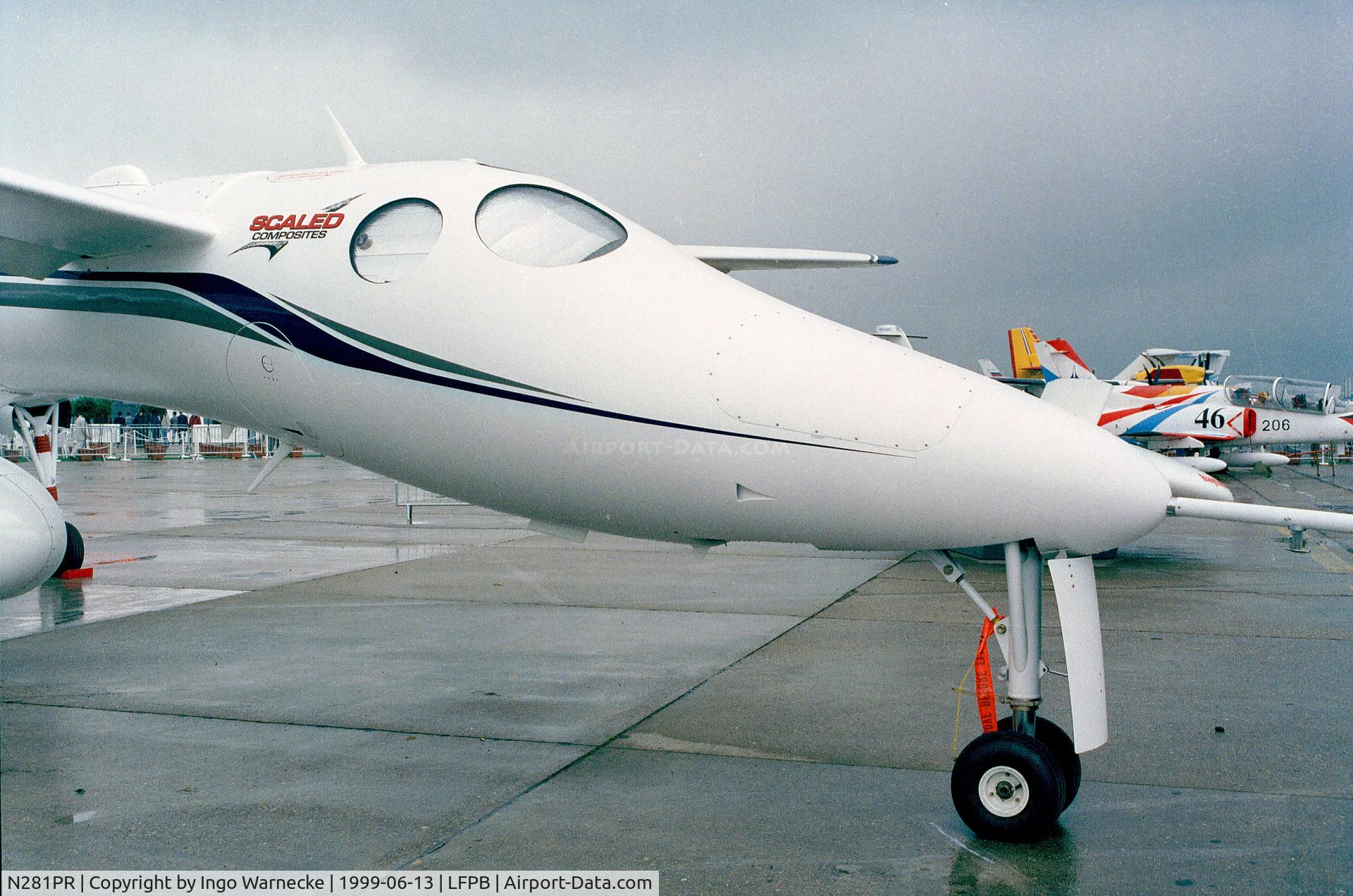 N281PR, 1998 Scaled Composites 281 C/N 001, Scaled Composites (Rutan) 281 Proteus at the Aerosalon 1999, Paris