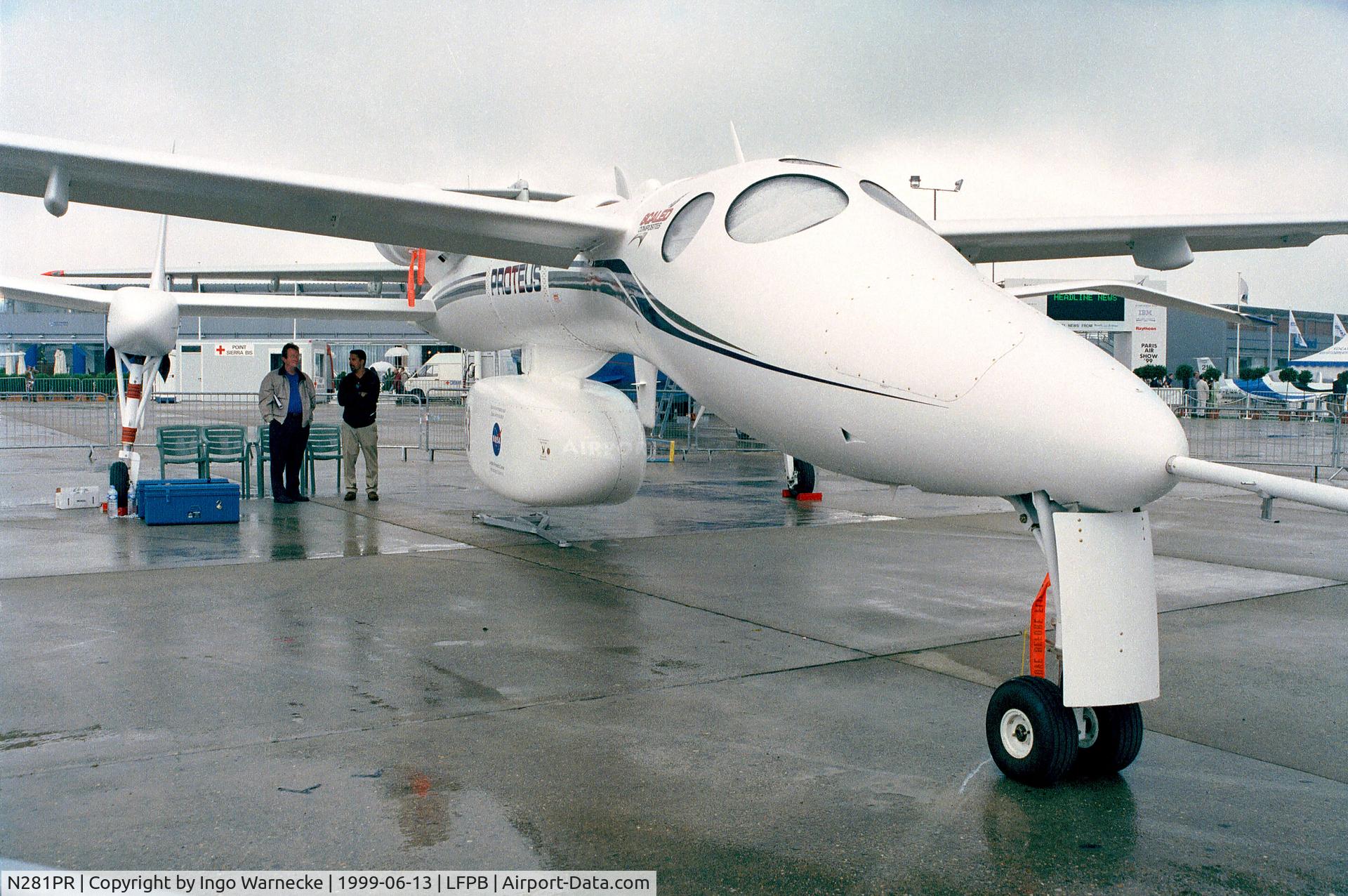 N281PR, 1998 Scaled Composites 281 C/N 001, Scaled Composites (Rutan) 281 Proteus at the Aerosalon 1999, Paris