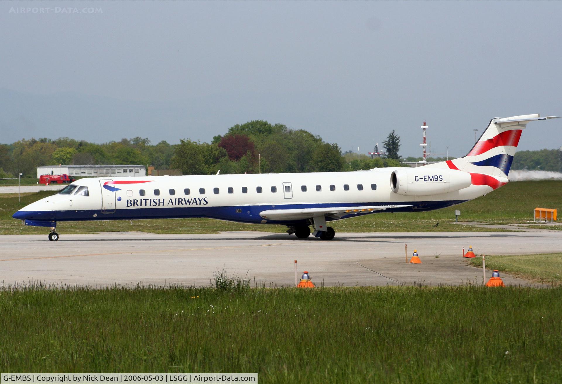 G-EMBS, 2000 Embraer EMB-145EU (ERJ-145EU) C/N 145357, LSGG