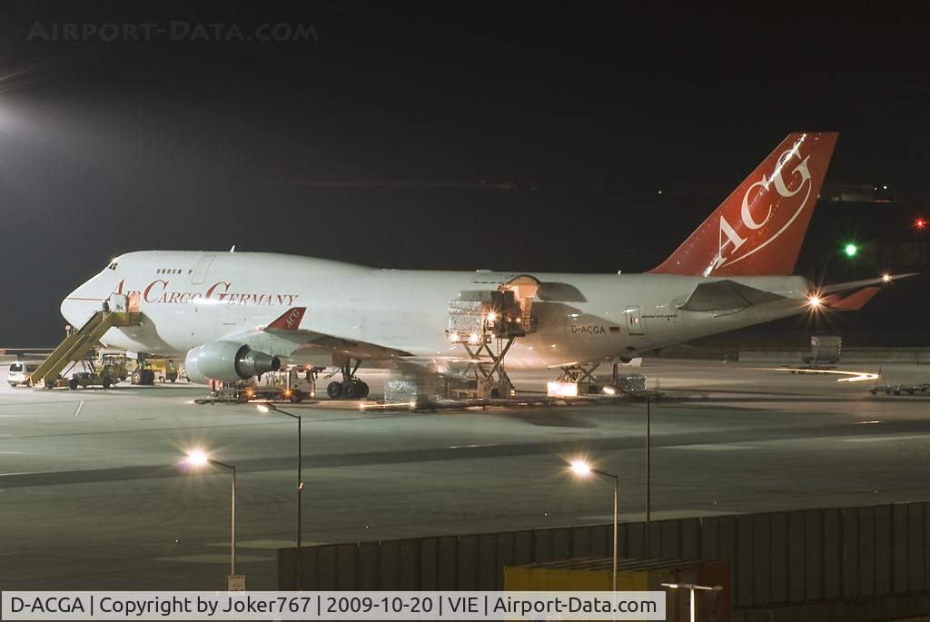 D-ACGA, 1991 Boeing 747-409SF C/N 24311, Air Cargo Germany Boeing 747-409(BDSF)