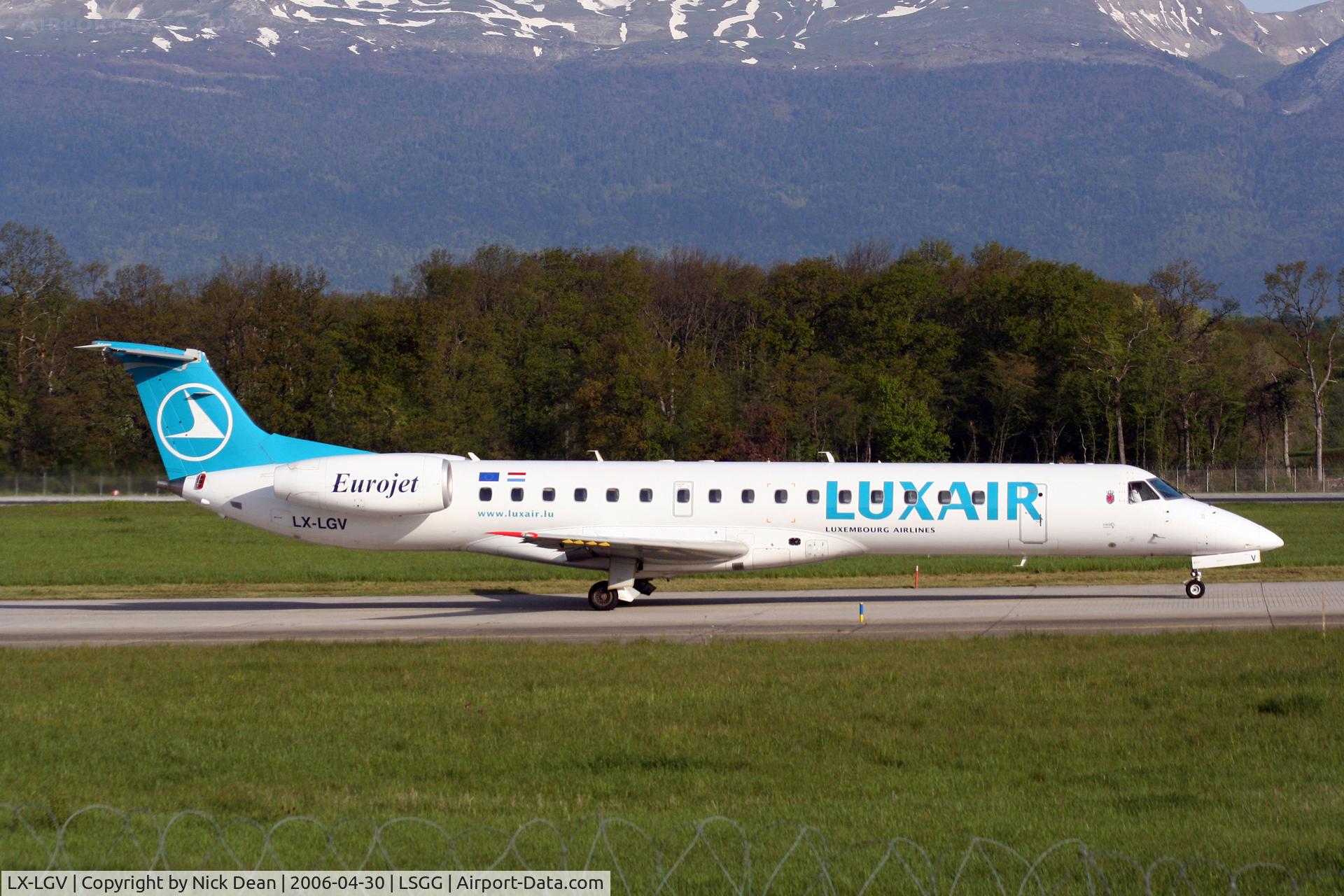LX-LGV, 1999 Embraer EMB-145LU (ERJ-145LU) C/N 145129, LSGG