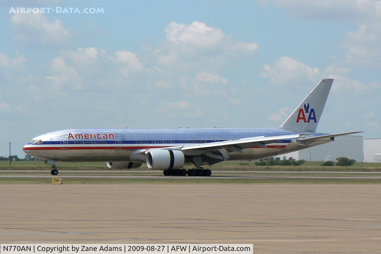 N770AN, 1999 Boeing 777-223 C/N 29578, American Airlines at Alliance Fort Worth