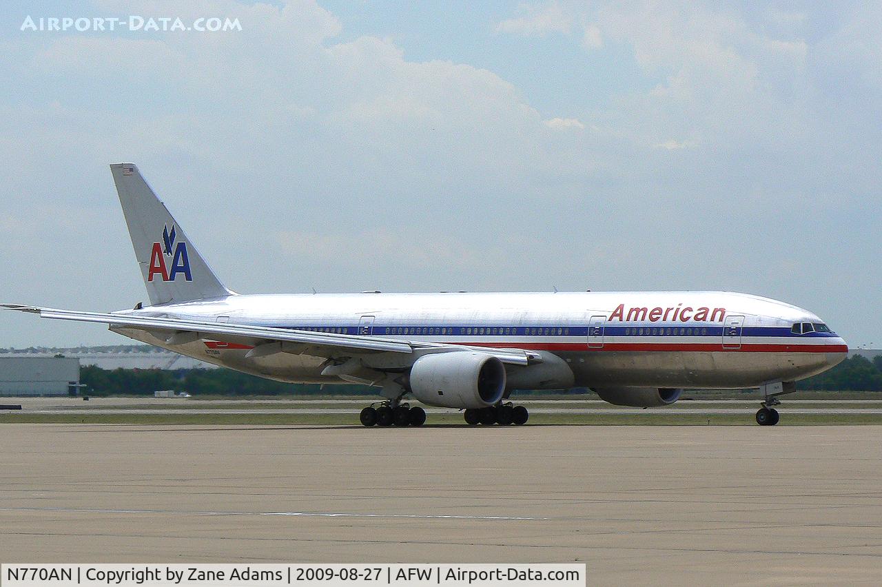N770AN, 1999 Boeing 777-223 C/N 29578, American Airlines at Alliance Fort Worth