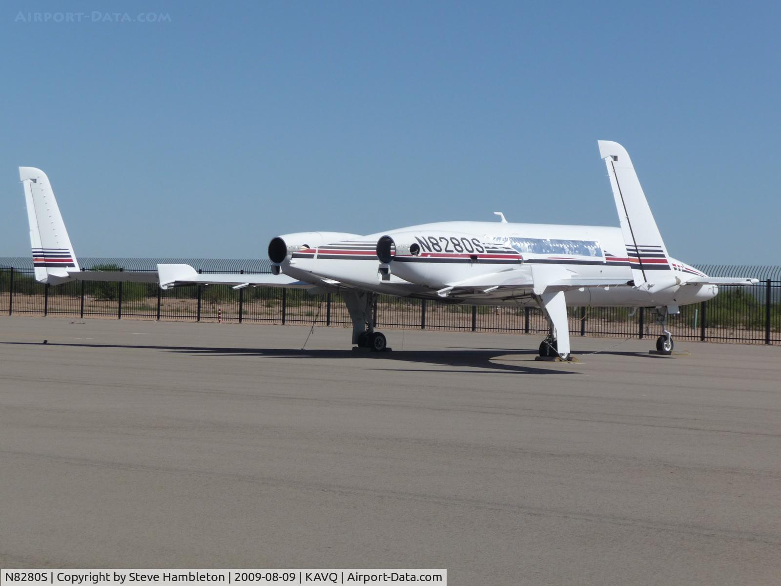 N8280S, 1993 Beech 2000A Starship 1 Starship 1 C/N NC-38, One of 6 Beech Starships at Marana (Avra Valley)