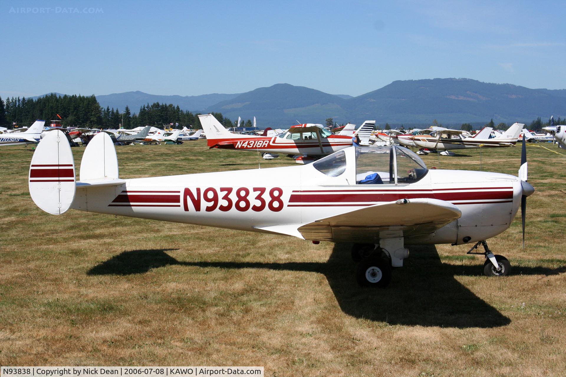 N93838, 1946 Erco 415C Ercoupe C/N 1161, KAWO