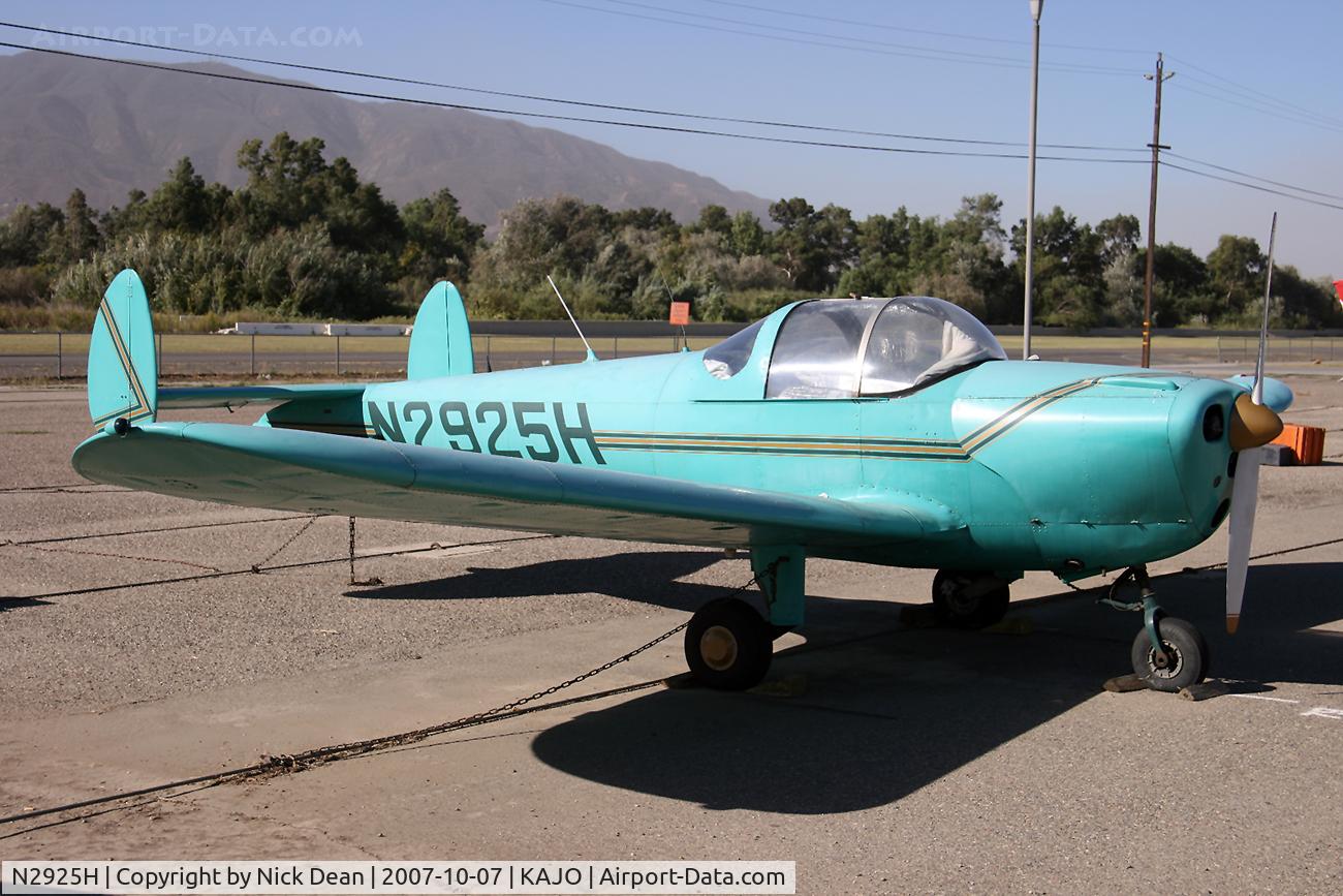 N2925H, 1946 Erco 415C Ercoupe C/N 3550, KAJO