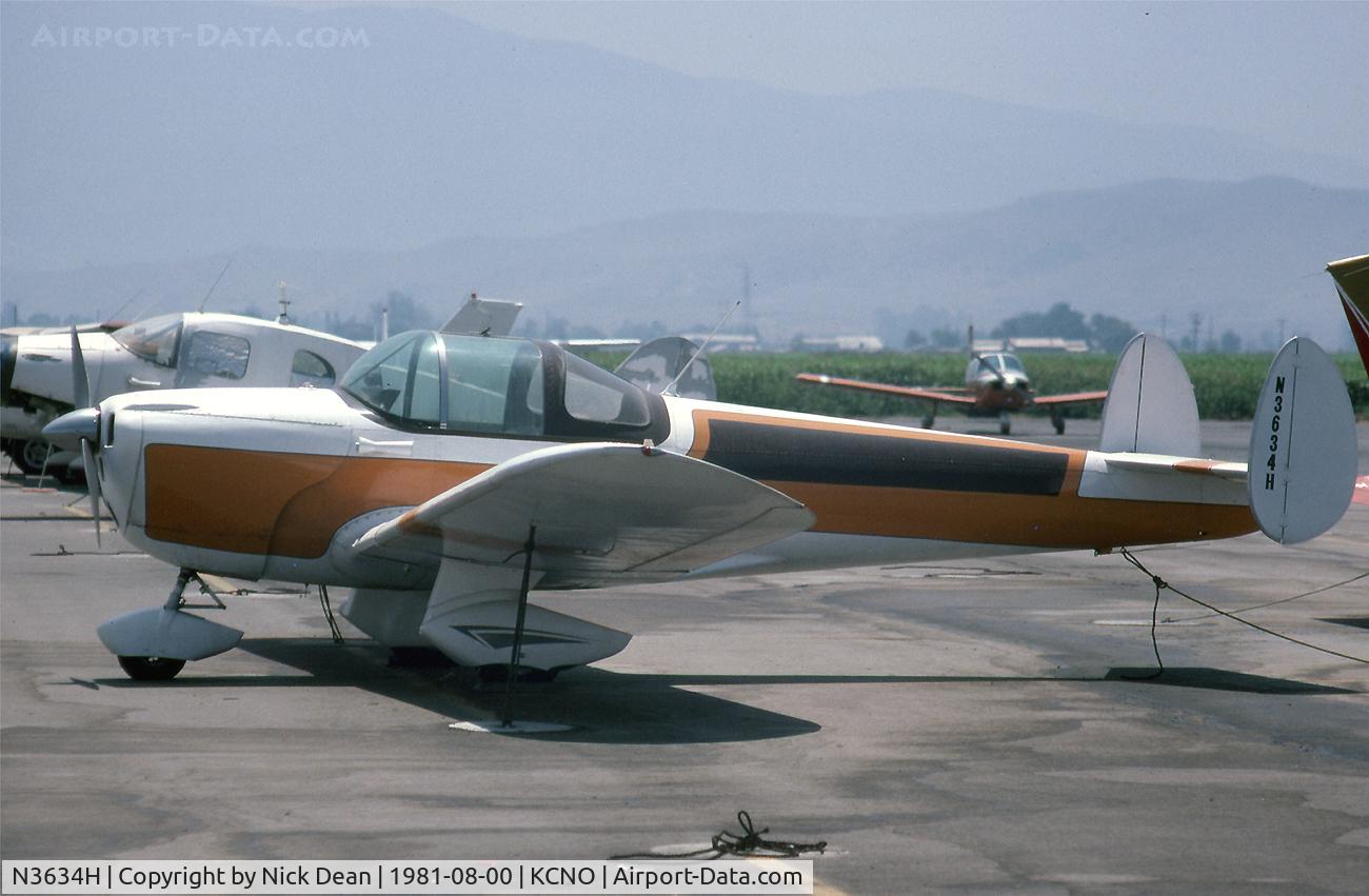 N3634H, 1947 Erco 415CD Ercoupe Ercoupe C/N 4259, KCNO