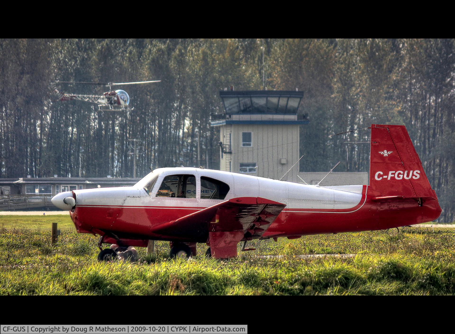 CF-GUS, 1961 Mooney M20B Mark 21 C/N 1874, At Pitt Meadows