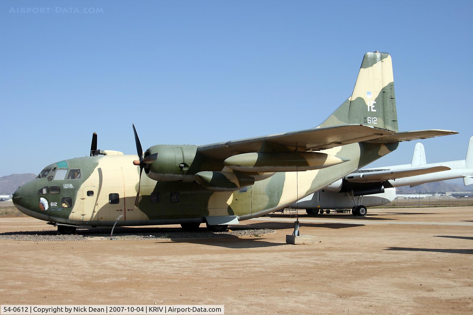 54-0612, 1955 Fairchild C-123K Provider C/N 20061, KRIV