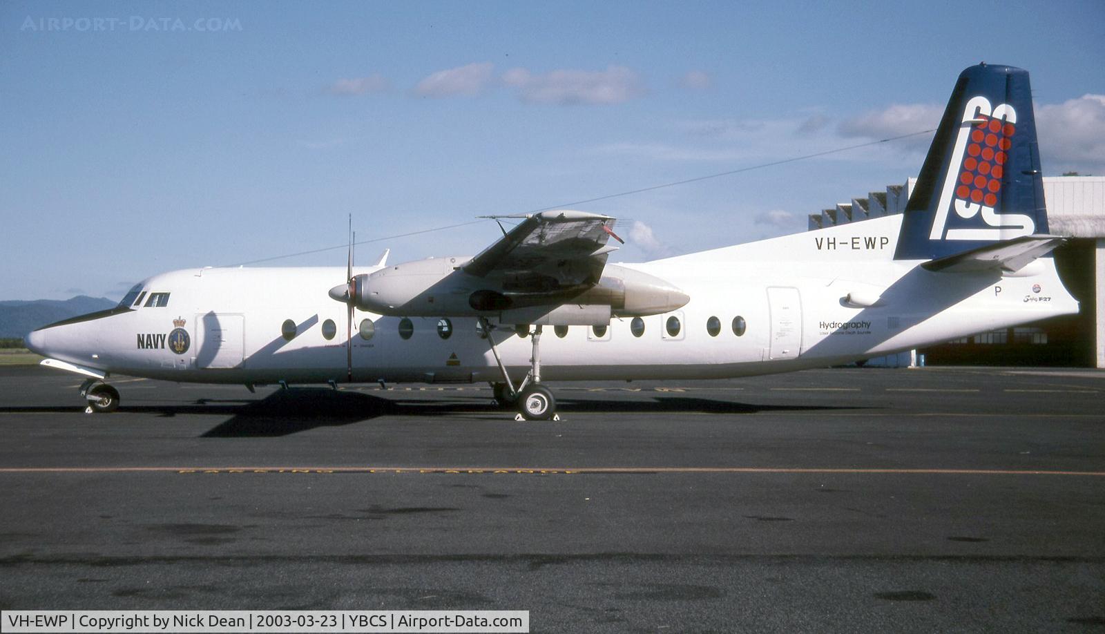 VH-EWP, 1976 Fokker F-27-500RF Friendship C/N 10534, YBCS