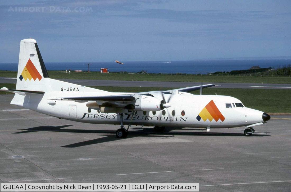 G-JEAA, 1984 Fokker F-27-500 Friendship C/N 10664, EGJJ