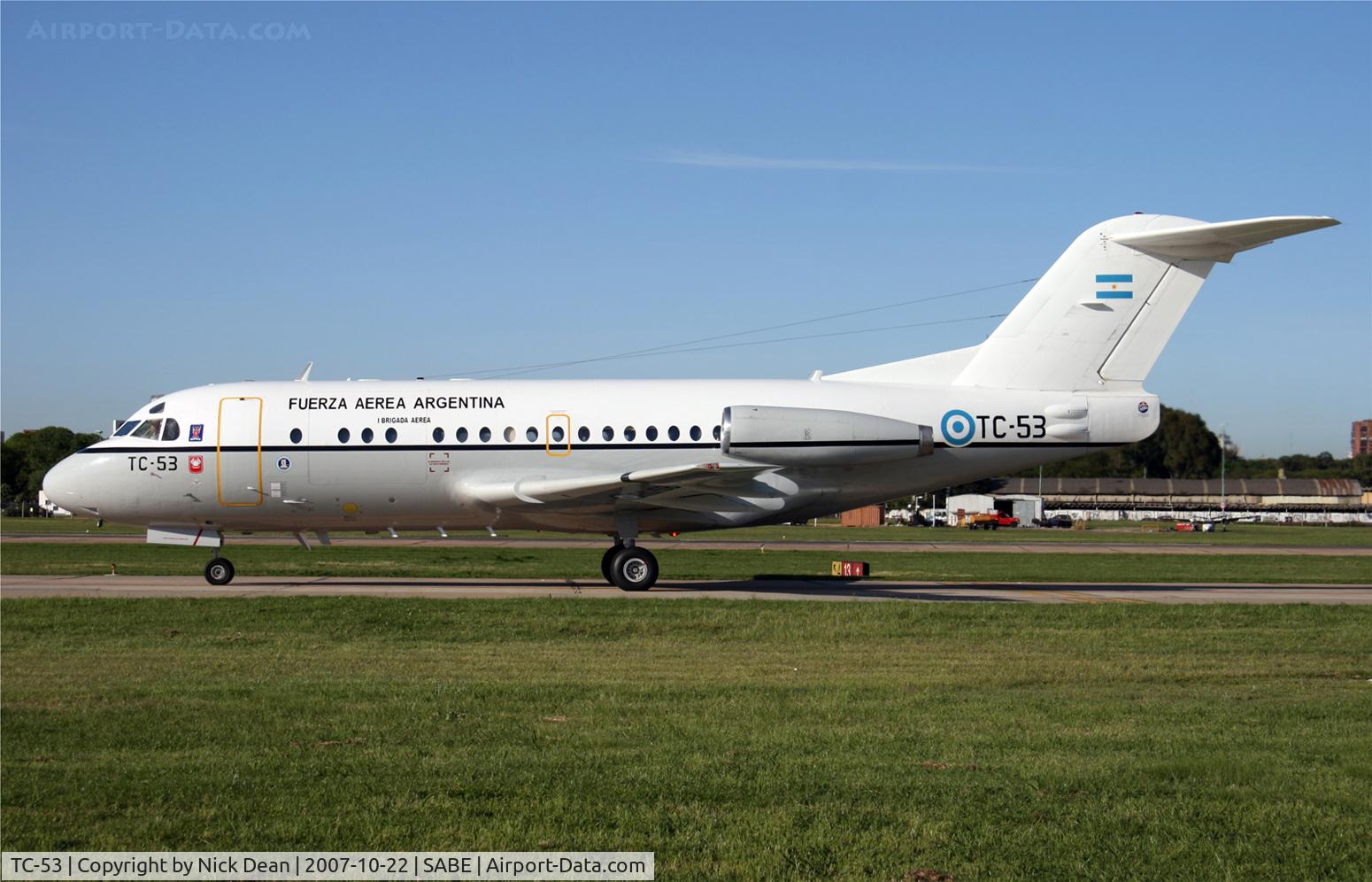 TC-53, 1970 Fokker F-28-1000C Fellowship C/N 11020, SABE