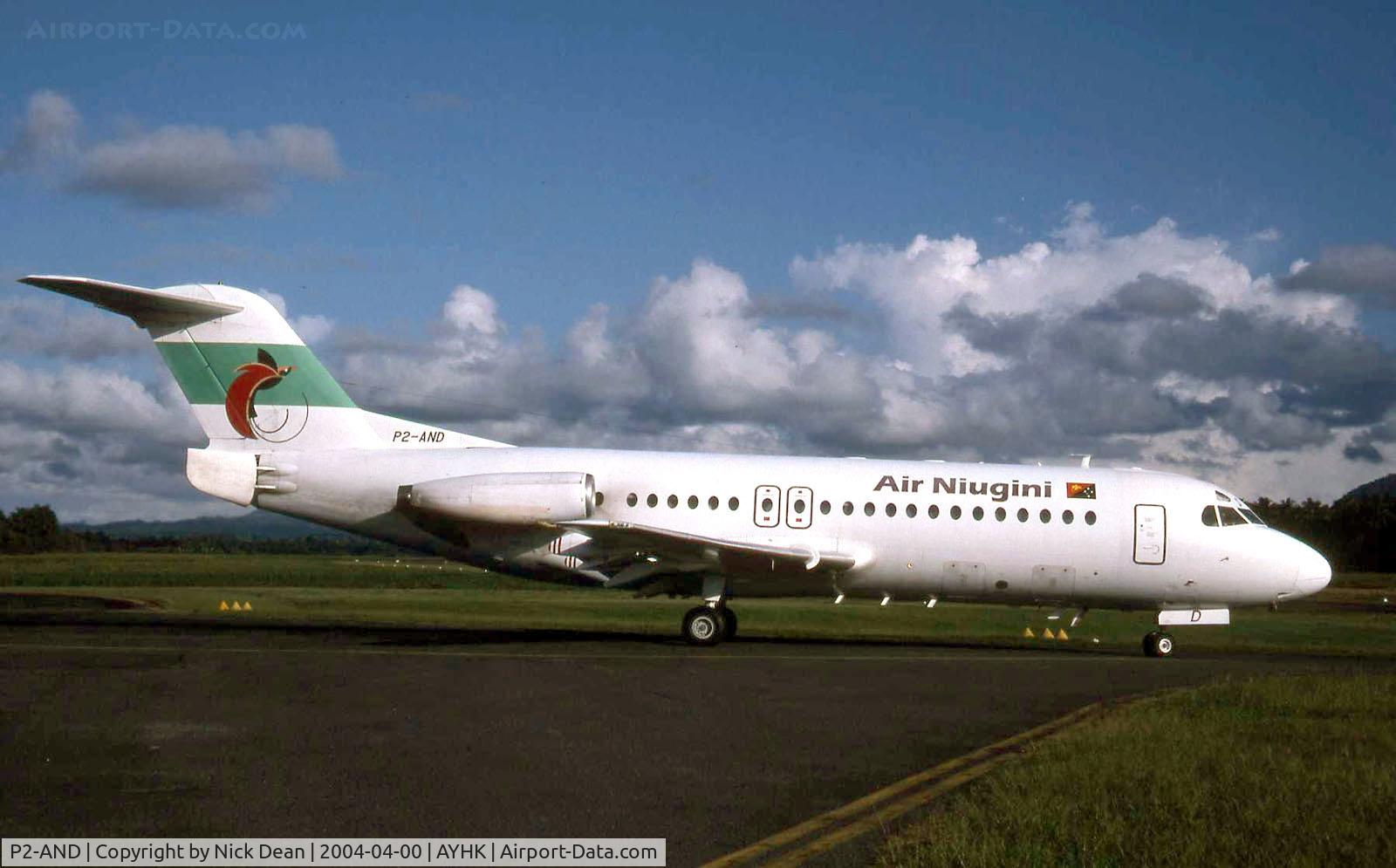 P2-AND, 1977 Fokker F-28-4000 Fellowship C/N 11118, AYHK