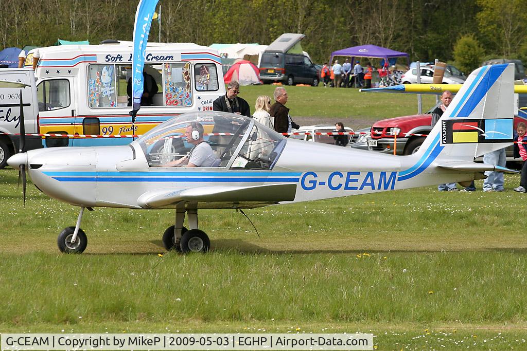 G-CEAM, 2006 Cosmik EV-97 TeamEurostar UK C/N 2729, Pictured during the 2009 Microlight Trade Fair.
