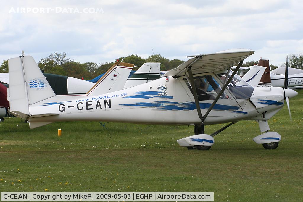 G-CEAN, 2006 Comco Ikarus C42 FB80 C/N 0606-6825, Pictured during the 2009 Microlight Trade Fair.