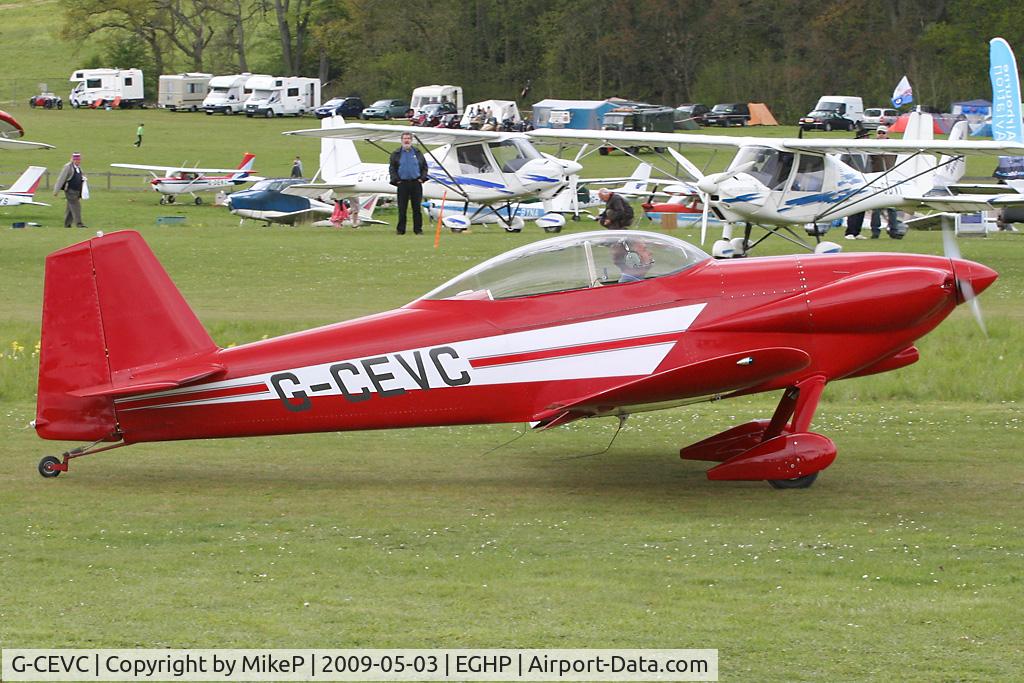 G-CEVC, 2007 Vans RV-4 C/N 2726, Pictured during the 2009 Microlight Trade Fair.