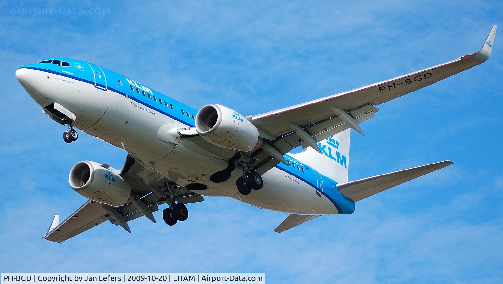 PH-BGD, 2008 Boeing 737-7K2 C/N 30366, KLM Boeing