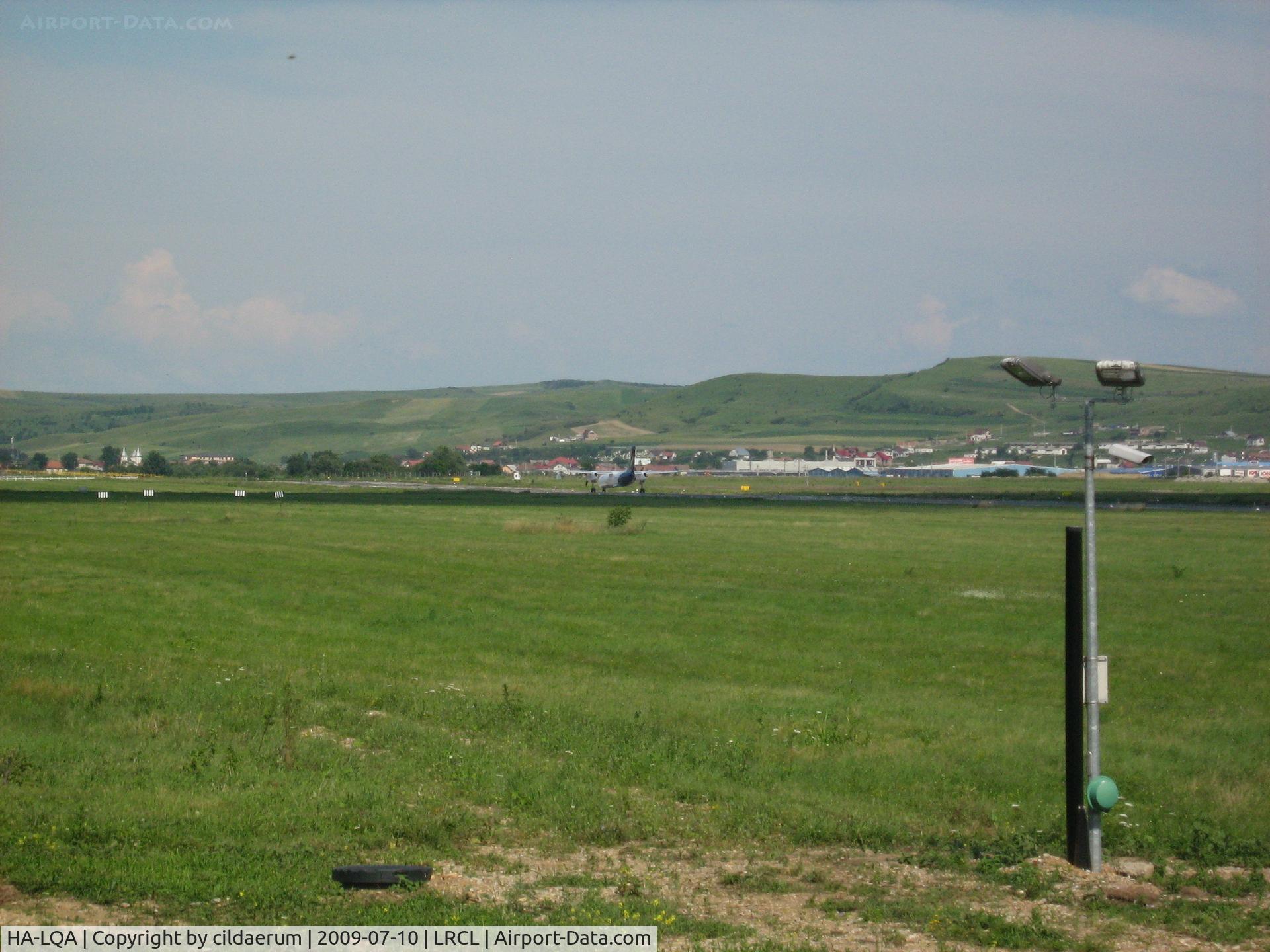 HA-LQA, 2001 De Havilland Canada DHC-8-402Q Dash 8 C/N 4062, AFTER LANDING FROM Budapest