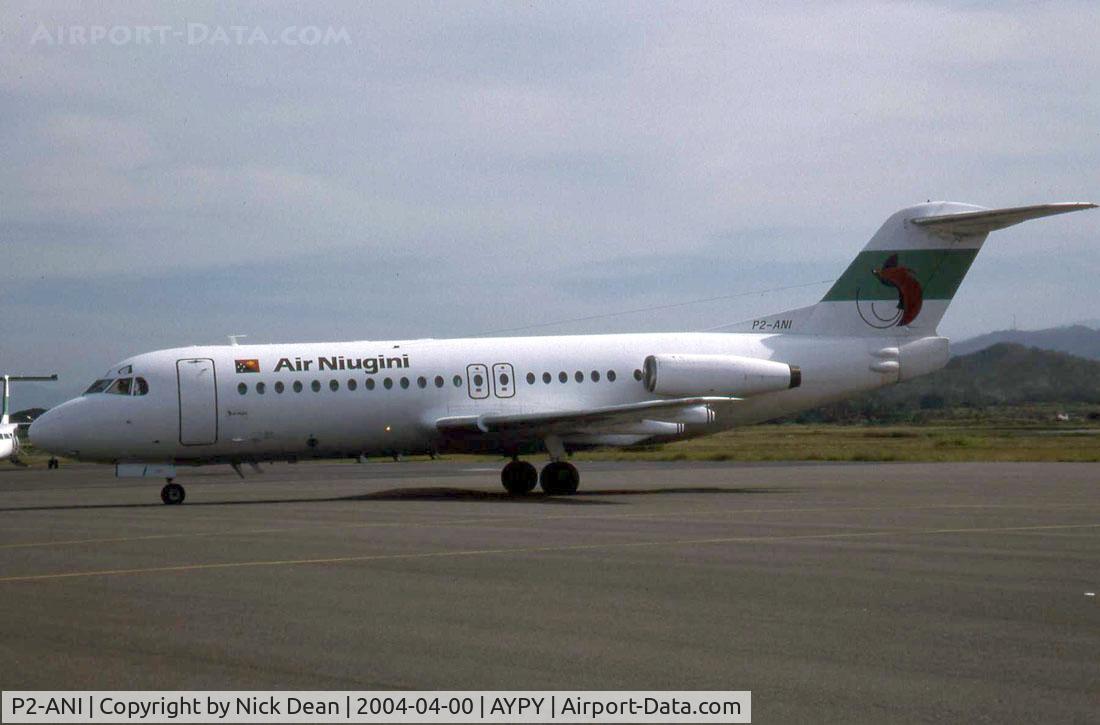 P2-ANI, 1985 Fokker F.28 MK4000 C/N 11223, AYPY