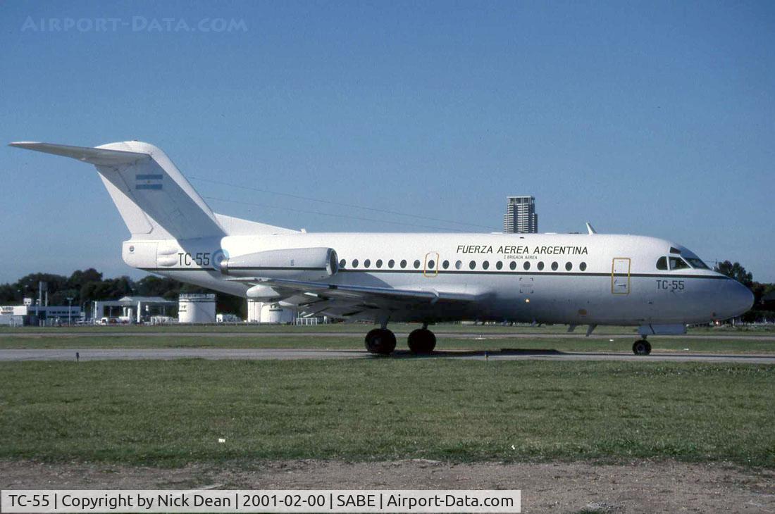 TC-55, 1970 Fokker F.28-1000 Fellowship C/N 11024, SABE