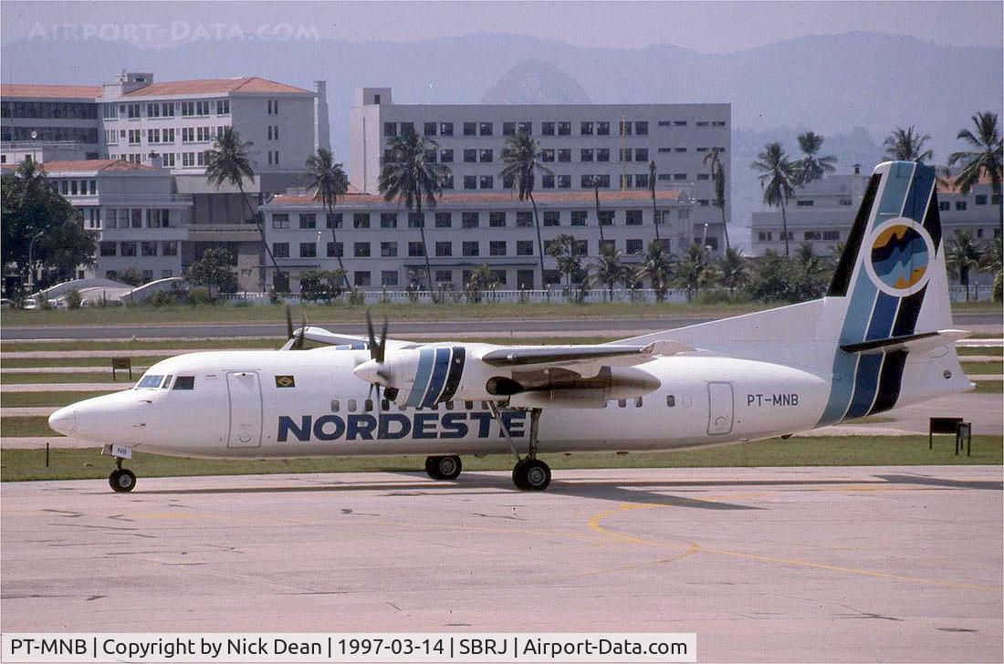 PT-MNB, 1994 Fokker 50 C/N 20302, SBRJ