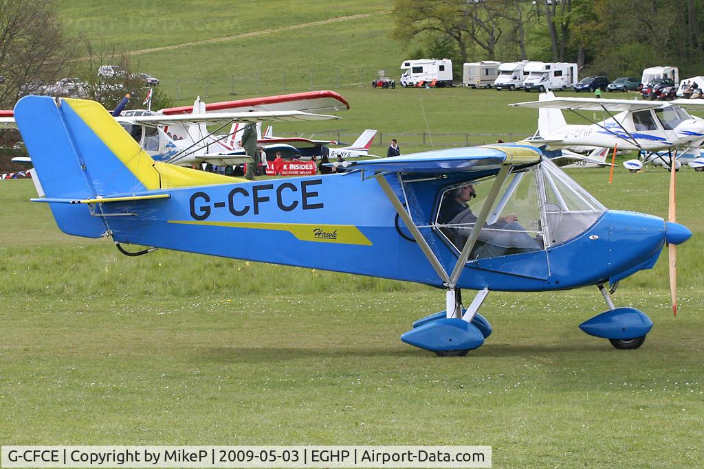 G-CFCE, 2008 Raj Hamsa X-Air Hawk C/N PFA 340-14751, Pictured during the 2009 Microlight Trade Fair.