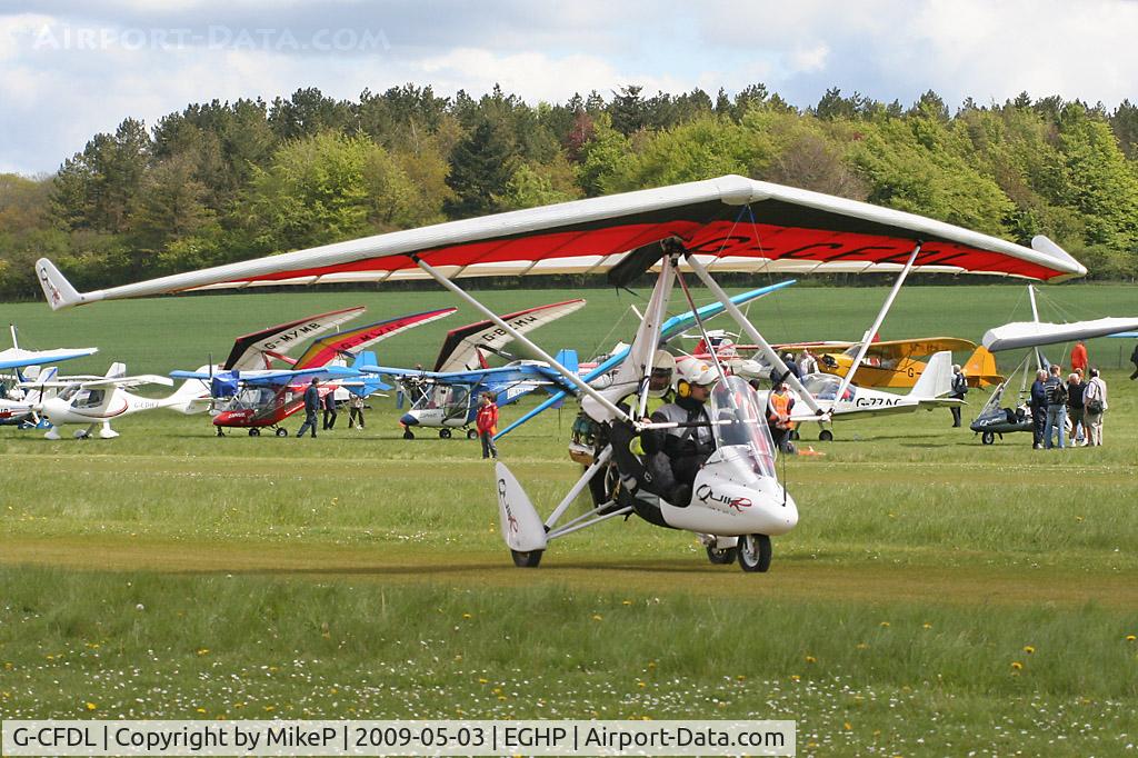 G-CFDL, 2008 Mainair Quikr C/N 8370, Pictured during the 2009 Microlight Trade Fair.