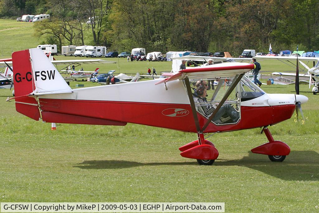 G-CFSW, 2008 Skyranger Swift 912S(1) C/N BMAA/HB/587, Pictured during the 2009 Microlight Trade Fair.