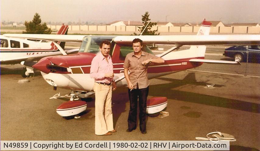 N49859, Cessna 152 C/N 15281363, After flight license issued to Thomas Bussius