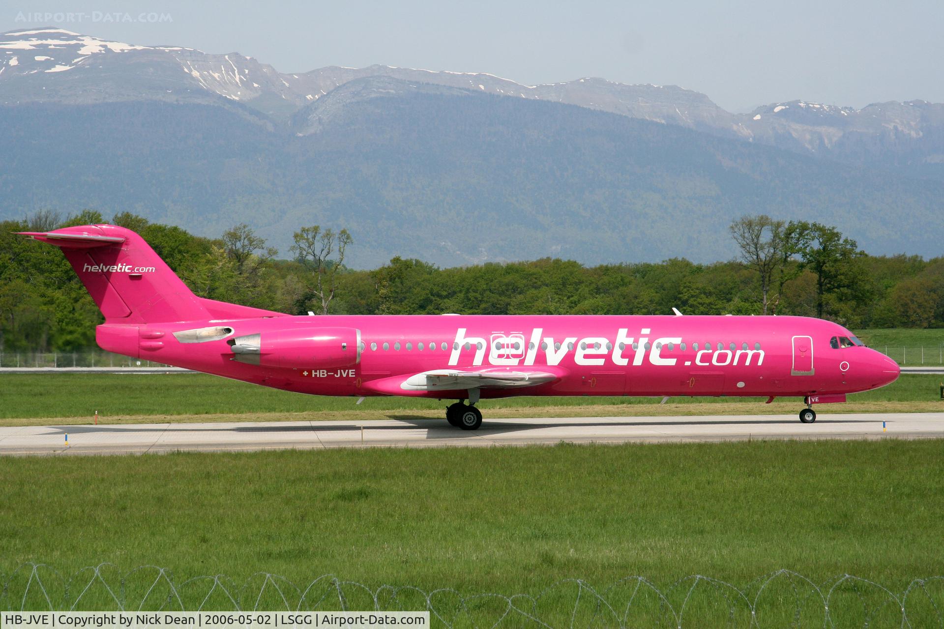 HB-JVE, 1993 Fokker 100 (F-28-0100) C/N 11459, LSGG