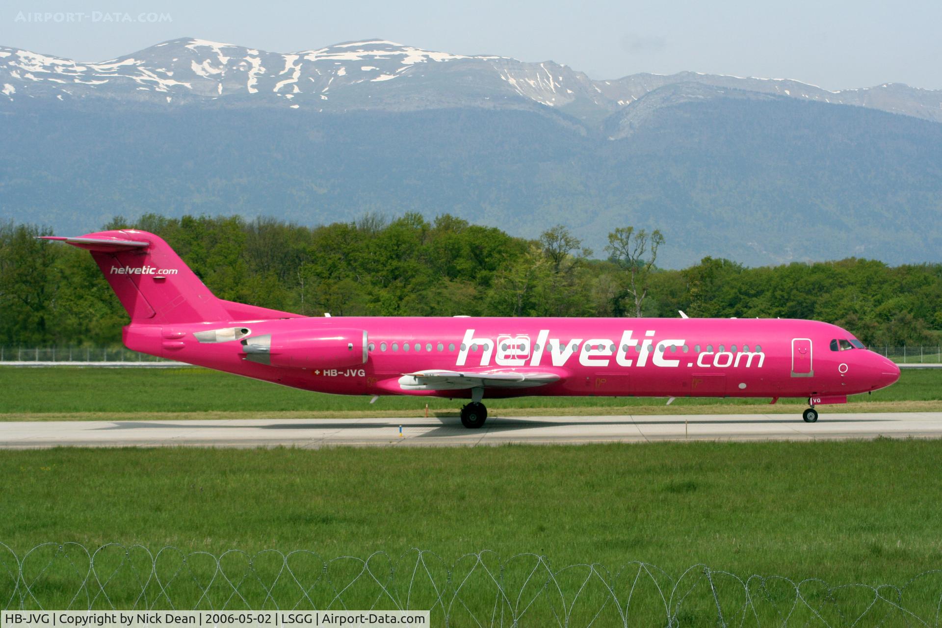 HB-JVG, 1993 Fokker 100 (F-28-0100) C/N 11478, LSGG