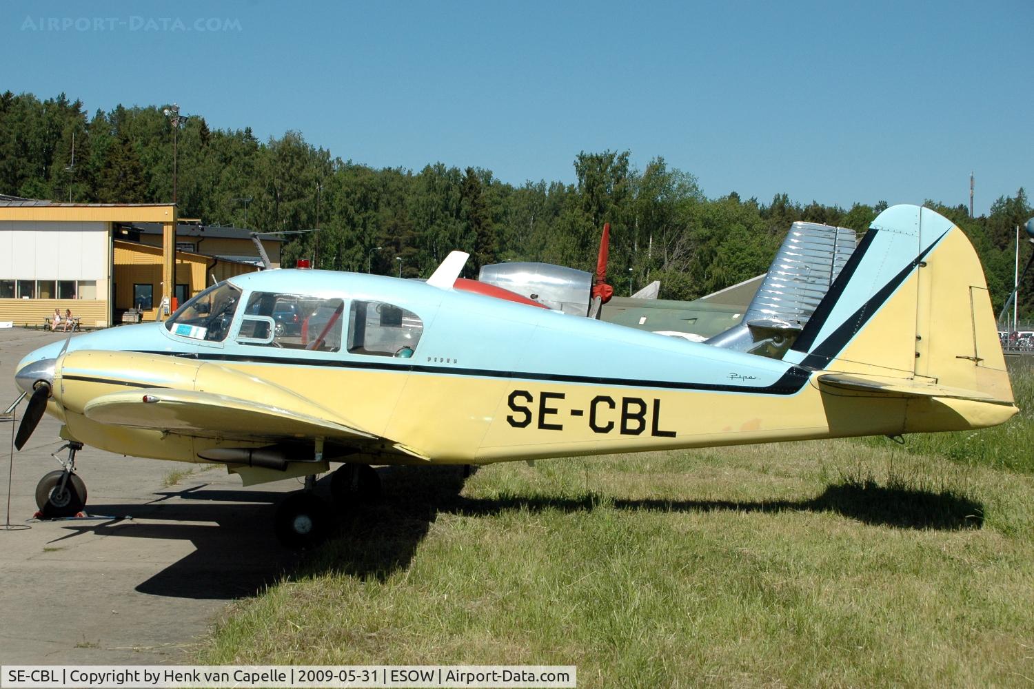 SE-CBL, 1956 Piper PA-23-150 Apache C/N 23-549, This Piper Apache used to be owned by Volvo and is now part of the aircraft museum at Västerås Hässlö airport, Sweden