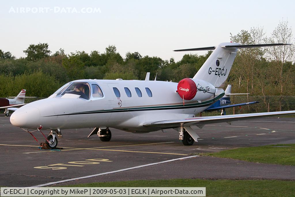 G-EDCJ, 1995 Cessna 525 CitationJet CJ1 C/N 525-0105, One of the increasing number of light jets at Blackbushe.