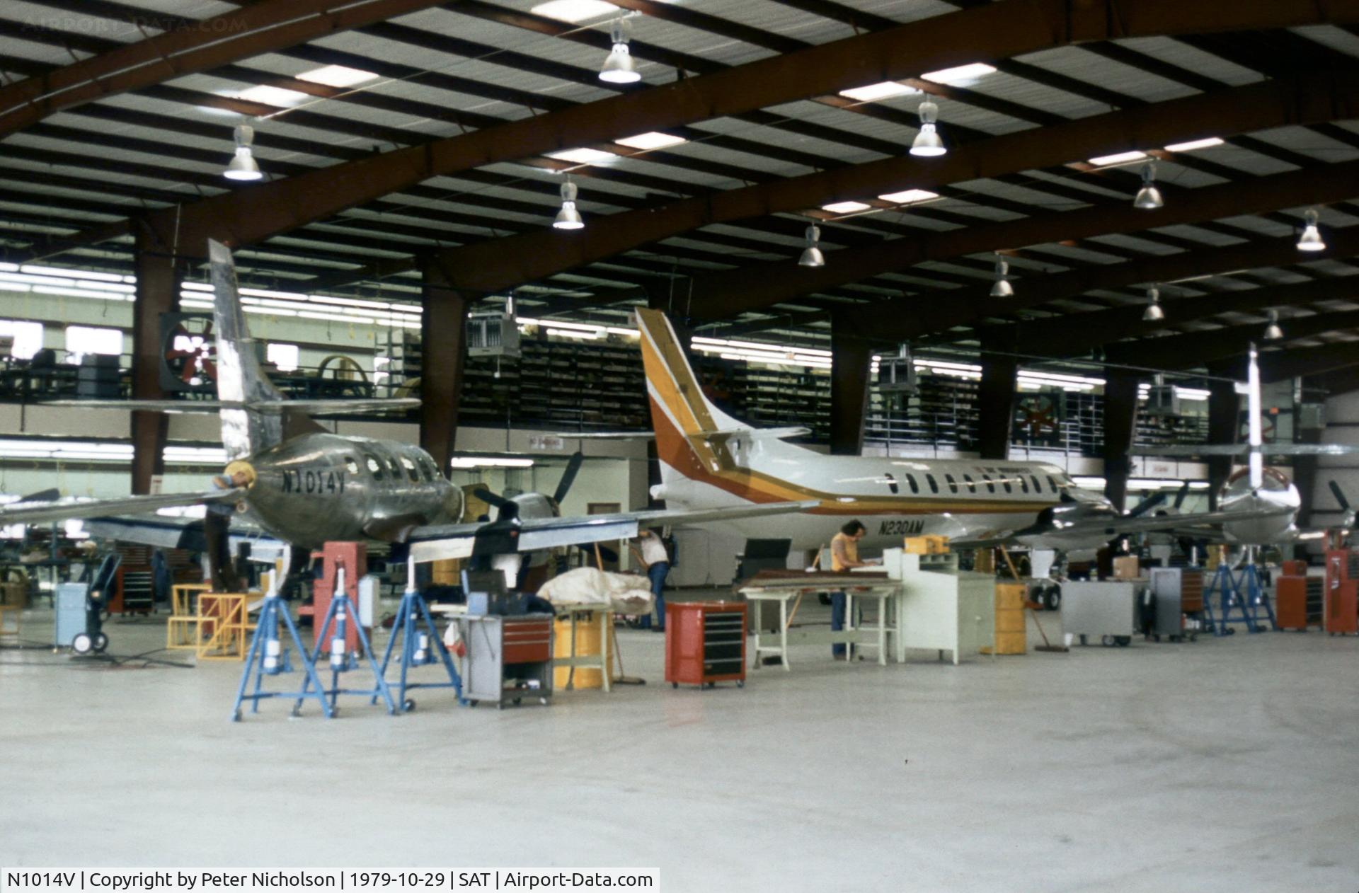 N1014V, 1979 Swearingen SA226-T(B) Merlin IIIB C/N T321, Merlin IIIB seen at the Swearingen production facility at San Antonio in October 1979.