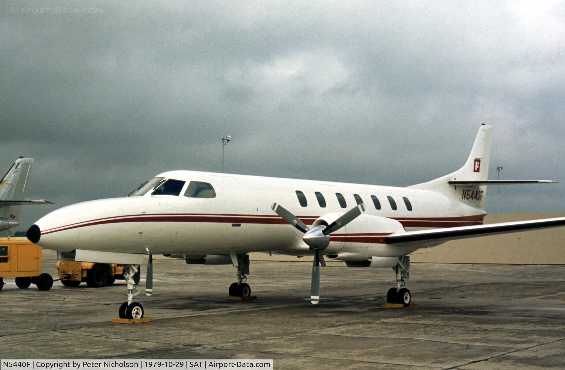 N5440F, 1974 Swearingen SA-226AT Merlin IV C/N AT-030, Swearingen's Merlin IVA demonstrator seen at their San Antonio production facility in October 1979.