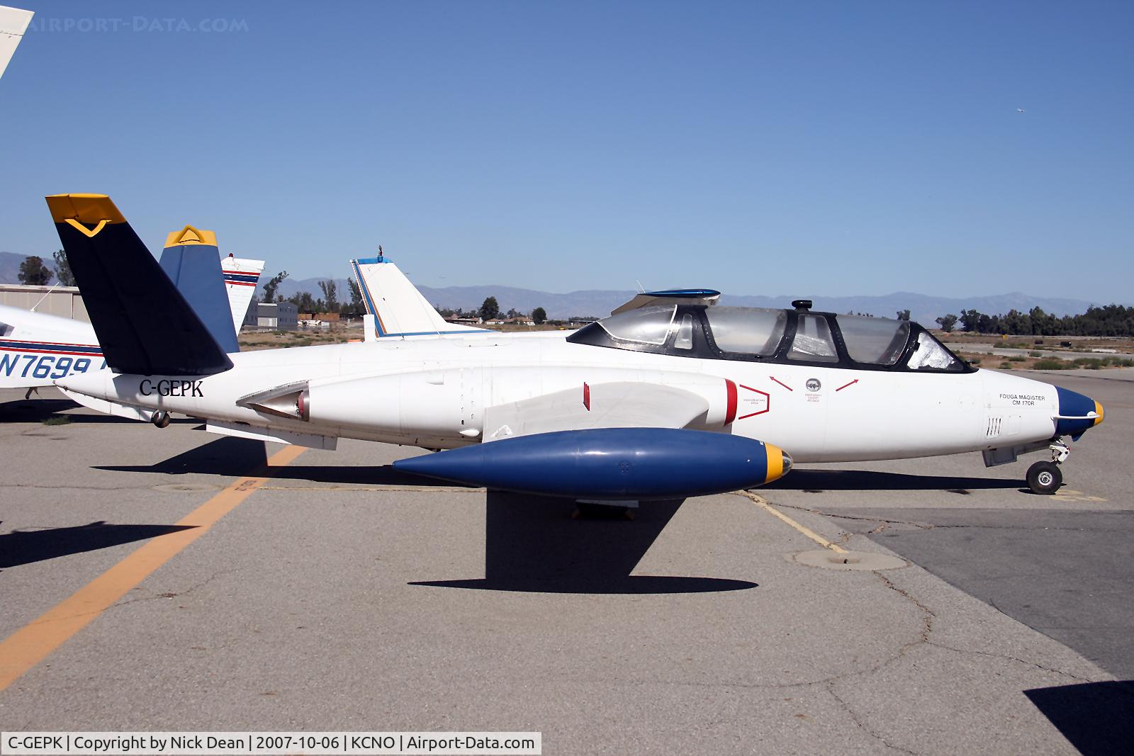 C-GEPK, 1959 Fouga CM-170 Magister C/N 220, KCNO