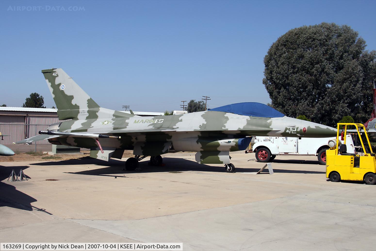 163269, 1985 General Dynamics F-16N Fighting Falcon C/N 3M-2, KSEE