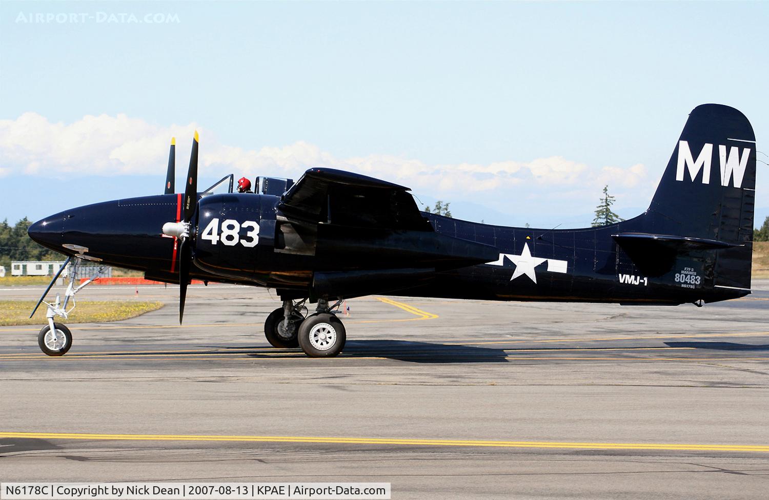 N6178C, Grumman F7F-3 Tigercat C/N C.225, KPAE