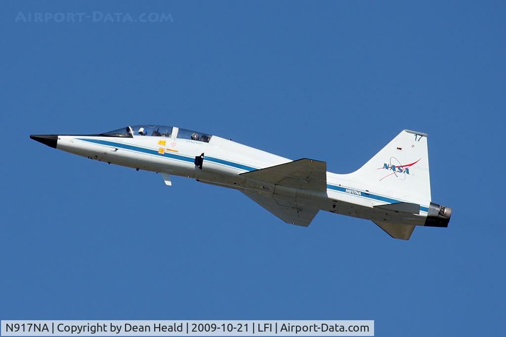 N917NA, 1969 Northrop T-38A C/N 66-8383, NASA's Northrop T-38A Talon N917NA doing a fly-by down RWY 26 as it arrives from Huntsville Int'l (KHSV), NASA Marshall Research Center.