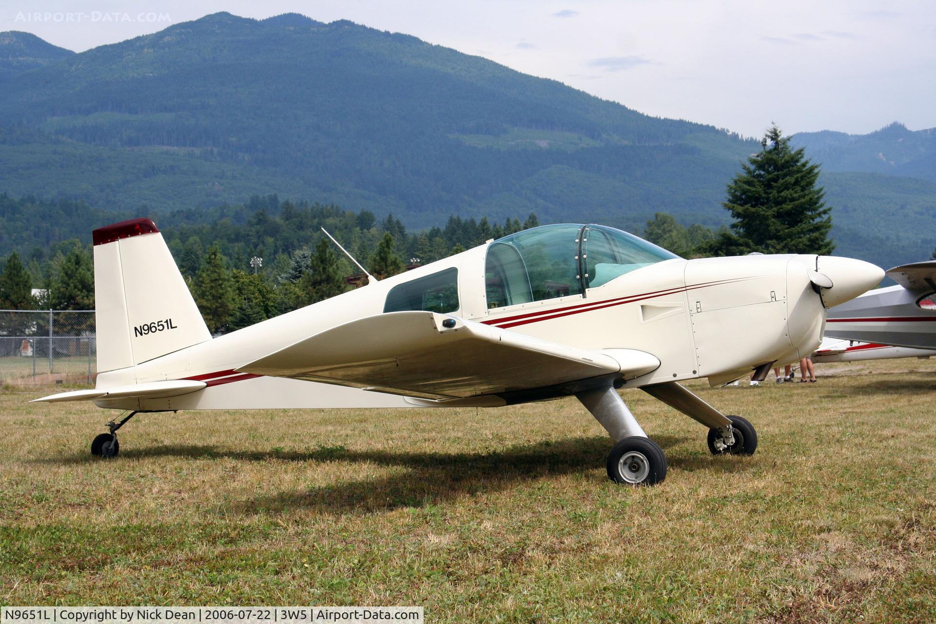 N9651L, 1973 Grumman American AA-1B Trainer C/N AA1B-0151, 3W5