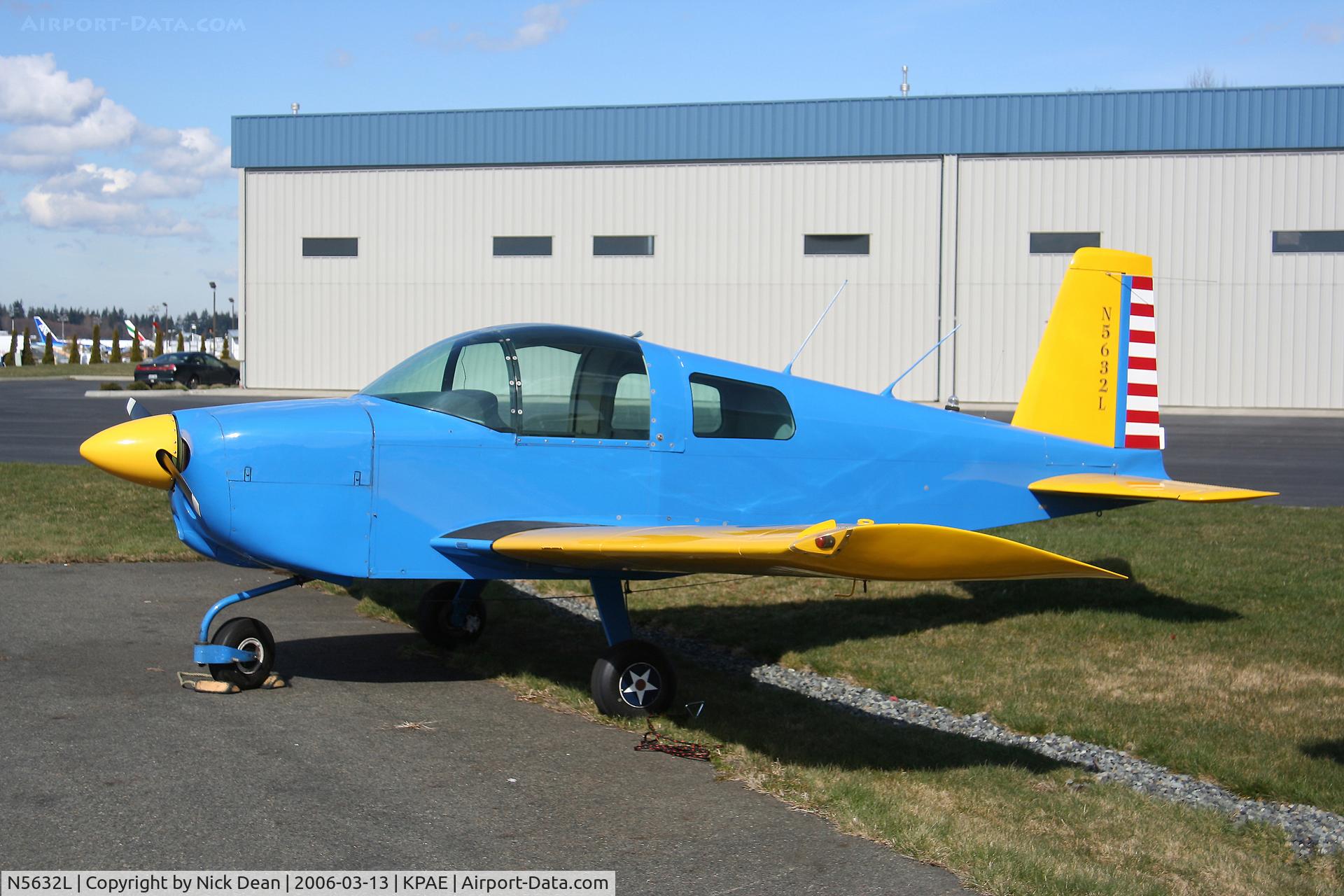 N5632L, 1968 American AA-1 Yankee C/N AA1-0032, KPAE