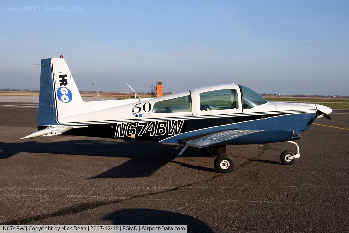 N674BW, 1978 Gulfstream American Corp AA-5A C/N AA5A0674, EGMD