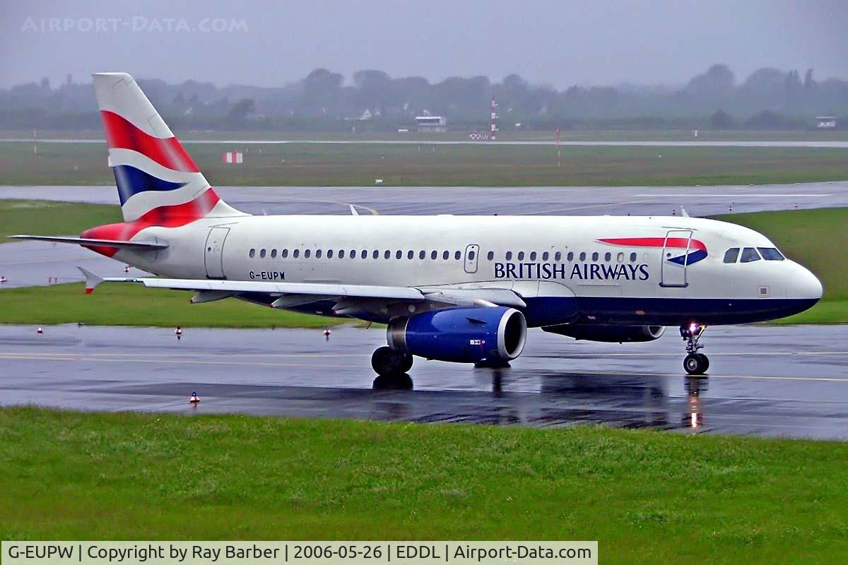 G-EUPW, 2001 Airbus A319-131 C/N 1440, Airbus A319-131 [1440] (British Airways) Dusseldorf~D 26/05/2006. A wet day at Dusseldorf