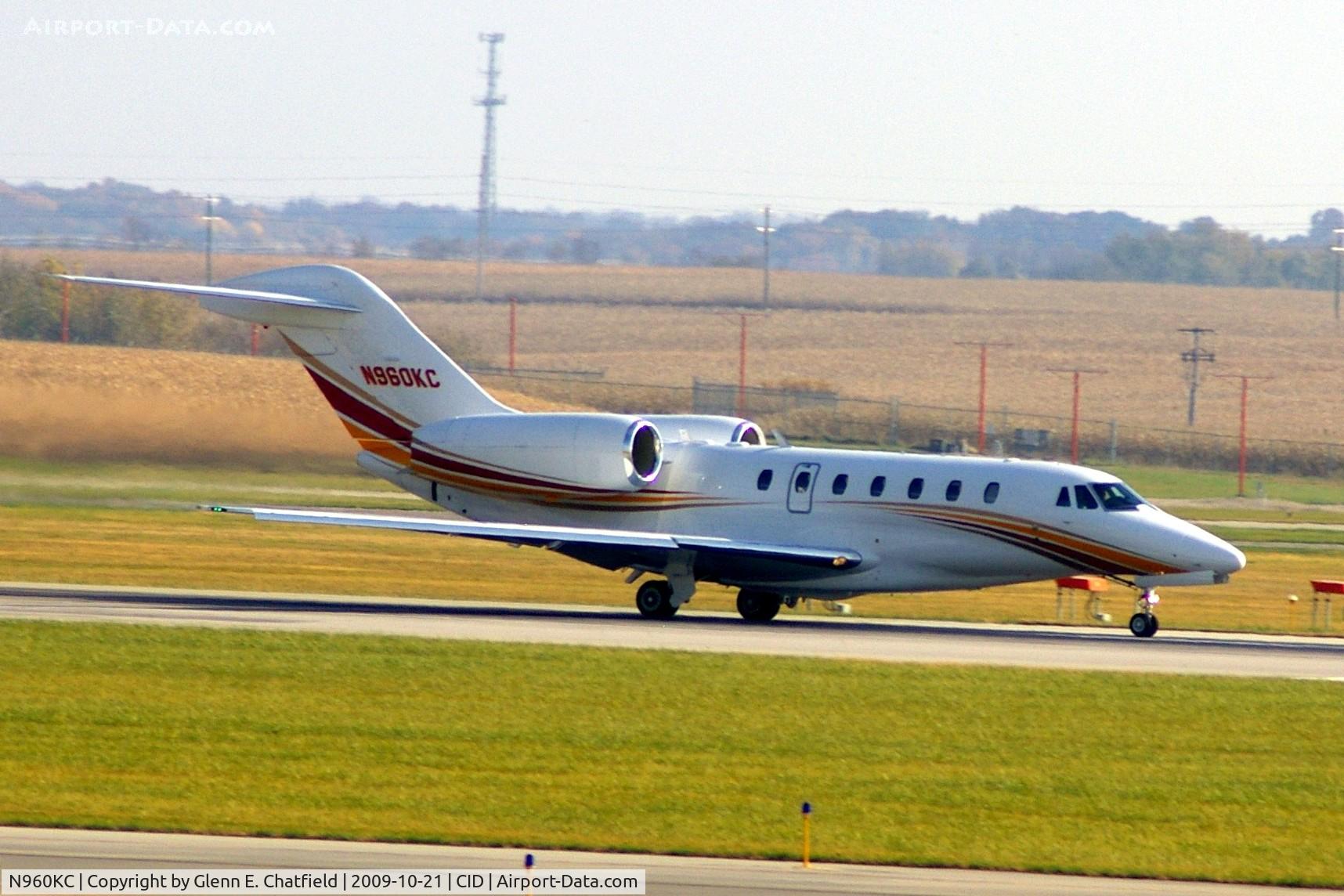 N960KC, 1996 Cessna 750 Citation X Citation X C/N 750-0011, Take-off roll Runway 27
