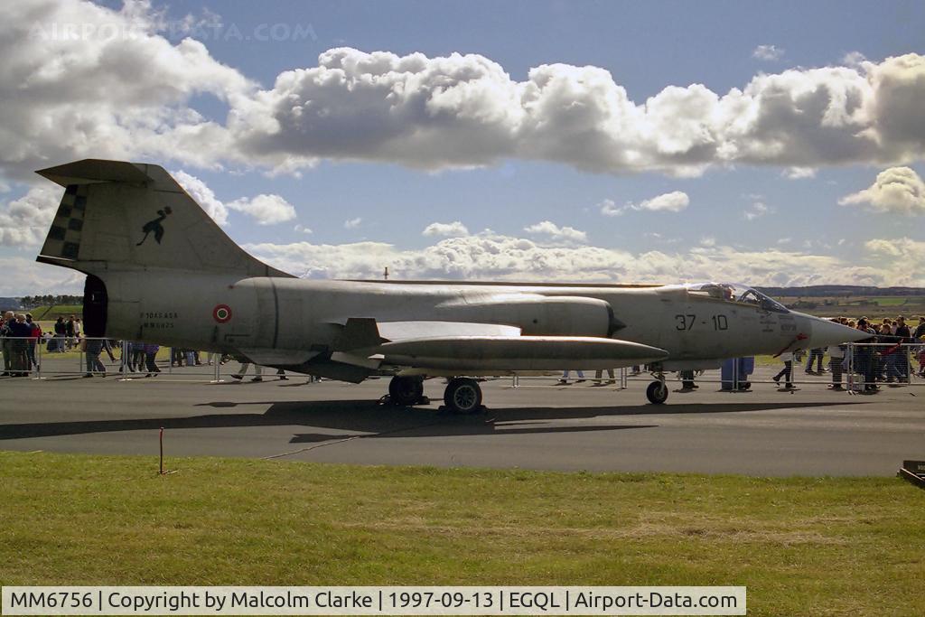 MM6756, Aeritalia F-104S Starfighter C/N 1056, Aeritalia F-104S Starfighter flown by 37° Stormo, based at Trapani, at RAF Leuchars Battle of Britain Air Show in 1997.