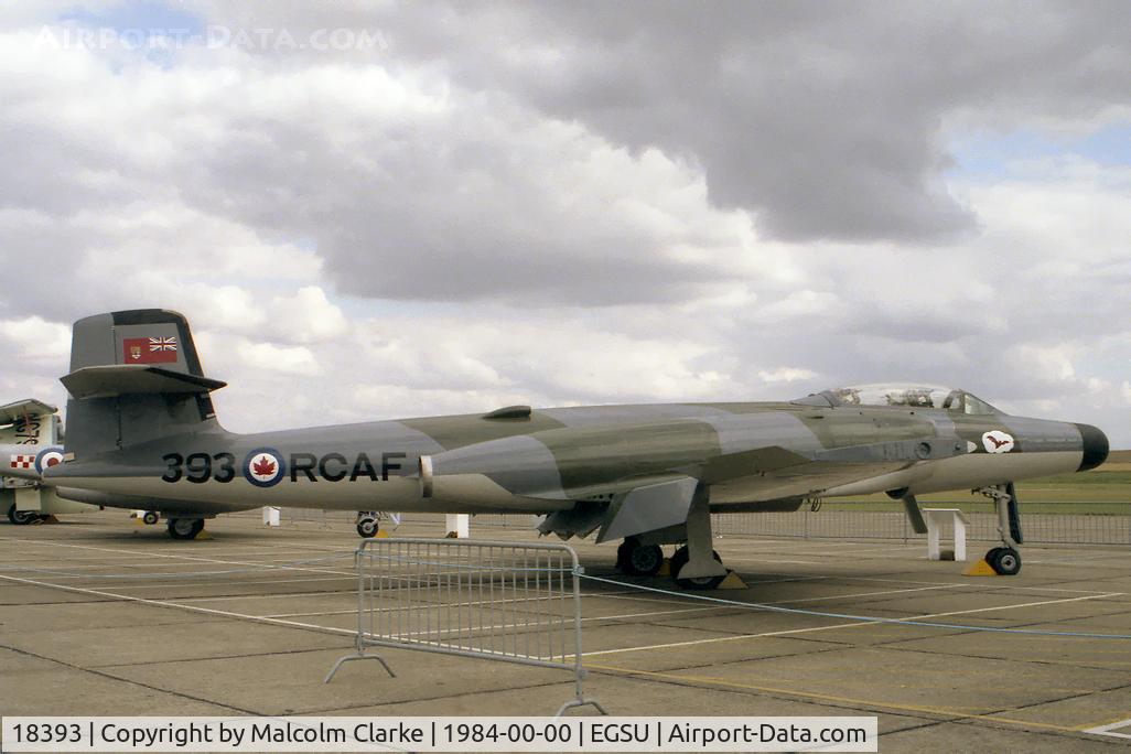 18393, Avro Canada CF-100 Mk.4B Canuck C/N 293, Avro Canada CF-100 Mk.4B Canuck G-BCYK (de-registered). At the Imperial War Museum, Duxford in 1984.