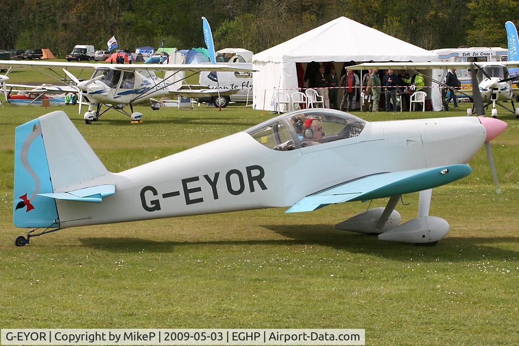 G-EYOR, 2001 Vans RV-6 C/N PFA 181A-13259, Pictured during the 2009 Microlight Trade Fair.